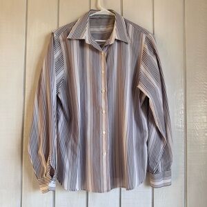 Foxcroft Striped Button Down Shirt
